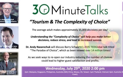 Tourism and The Complexity of Choice